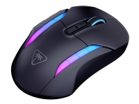 Turtle Beach Kone II Air - Mus - ergonomisk - optisk - 8 knapper - trådløs, kablet - Bluetooth, 2.4 GHz - svart