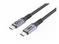 MicroConnect Premium - USB-kabel - 24 pin USB-C (hann) rett til 24 pin USB-C (hann) rett - USB4 Gen3x2 - 20 V - 5 A - 2 m - 5 K 60 Hz (5120 x 2880) støtte, USB Power Delivery (100 W), up to 40 Gbps data transfer rate - svart