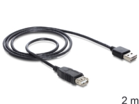 Delock EASY-USB – USB-förlängningskabel – USB (hona) till USB (hane) – USB 2.0 – 2 m – svart