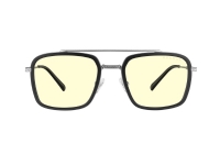 Gunnar Optiks EDI-12309, Unisex, firkant, Klassisk, Rustfritt stål, Rustfritt stål, Gult