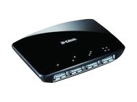 D-Link DUB 1340 - Hub - 4 x SuperSpeed USB 3.0 - stasjonær - for D-Link DUB-1310