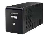 PowerWalker VI 1500 LCD – UPS – AC 220/230/240 V – 900 Watt – 1500 VA – 9 Ah – USB – utgångskontakter: 4 – svart