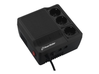 PowerWalker AVR 600 - Automatisk spenningsregulator - AC 220/230/240 V - 360 watt - 600 VA - utgangskontakter: 3 - svart PC & Nettbrett - UPS