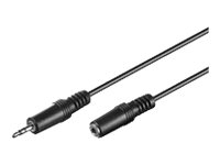 MicroConnect – Ljudförlängningskabel – stereo mini jack hona till stereo mini jack hane – 1.5 m