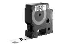 DYMO D1 - Blank - svart på hvitt - Rull (1,9 cm x 7 m) 1 kassett(er) tape Papir & Emballasje - Markering - Etiketter og Teip