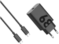 Charger TurboPower 68 GaN w/ 6.5A USB-C cable, Black