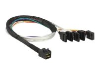 Delock – Intern SAS-kabel – SAS 6Gbit/s – 4x mini-SAS HD (SFF-8643) till SATA sidoband – 50 cm