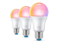 WiZ Colors - LED-lyspære - form: A60 - E27 - 8.5 W (ekvivalent 60 W) - klasse F - RGB/varmt til kjølig hvitt lys - 2200-6500 K (en pakke 3)