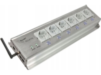 ALLNET MSR IO sentral bryterstikkontakt 6-veis inkl. måleenhet for skrivebord og 19 montering ALL4176 for IP bygningsautomatisering ALL4176v3 (ALL4176v3)