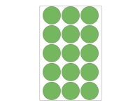 HERMA - Papir - permanent selv-adhesiv - grønn - 32 mm rund 480 etikett(er) (32 ark x 15) runde etiketter Skrivere & Scannere - Papir