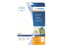 HERMA Special – Papper – matt – borttagbar självhäftning – vit – 60 mm rund 300 etikett (er) (25 ark x 12) etiketter