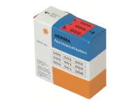 HERMA - Svart, rød - 10 x 22 mm 3000 etikett(er) (1000 ark x 3) selvklebende nummeretiketter Papir & Emballasje - Etiketter - Manuel farget