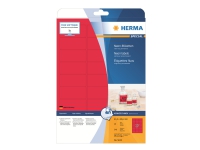 HERMA Special - Papir - matt - permanent selv-adhesiv - lysende rød - 63.5 x 29.6 mm 540 etikett(er) (20 ark x 27) fluorescerende etiketter Papir & Emballasje - Emballasje - Etiketter og etiketter