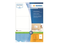 HERMA Premium - Papir - matt - permanent selv-adhesiv - hvit - 93.1 x 99.1 mm 600 etikett(er) (100 ark x 6) laminerte adresseetiketter Papir & Emballasje - Etiketter - Manuel hvite