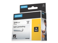 Bilde av Dymo Rhinopro Self Laminating - Vinyl - Svart På Hvitt - Rull (2,4 Cm X 5,5 M) 1 Rull(er) Merkelapper - For Rhino 6000, 6000 Hard Case Kit Rhinopro 6000