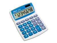 Bilde av Rexel Ibico 208x - Skrivebordskalkulator - 8 Sifre - Solpanel, Batteri - Hvit, Blå