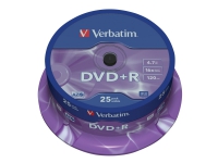 Verbatim DataLifePlus - 25 x DVD+R - 4,7 GB 16x - spindel PC-Komponenter - Harddisk og lagring - Lagringsmedium