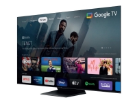 TCL 55C809 - 55 Diagonalklasse (54.6 synlig) - C809 Series LED-bakgrunnsbelyst LCD TV - QLED - Smart TV - Google TV - 4K UHD (2160p) 3840 x 2160 - HDR - Quantum Dot, Mini-LED - børstet titanmetall