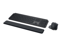 Logitech MX Keys S Combo - Tastatur- og mussett - bakbelysning - trådløs - Bluetooth LE - QWERTY - US International - tastsvitsj: Scissor-Key - grafitt