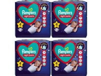 Pampers nattbleier-bukser, størrelse 4, 100 bleier, 9 kg-15 kg