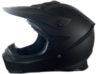 Crosser Hjelm Mat Sort str. XS