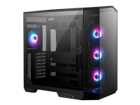 MSI MAG PANO 100R PZ - Mid tower - ATX - sidepanel med vindu (herdet glass) - ingen strømforsyning (ATX) - USB/Audio/Mic
