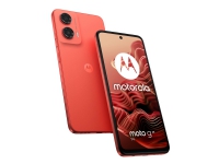 Motorola Moto G35 - 5G smarttelefon - dobbelt-SIM - RAM 4 GB / Internminne 128 GB - microSD slot - LCD-display - 6.72 - 2400 x 1080 piksler (120 Hz) - 2x bakkameraer 50 MP, 8 MP - front camera 16 MP - guava rød