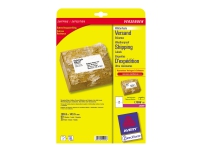 Avery Zweckform L7996 - Permanet adhesiv - hvit - 143.5 x 199.6 mm 50 etikett(er) (25 ark x 2) forsendelsesetiketter