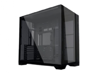 Lian Li O11 Vision Compact - Tower - utvidet ATX (E-ATX) - sidepanel med vindu (herdet glass) - ingen strømforsyning - svart - USB/lyd