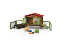 Schleich Rabbit hutch with 3 rabbits