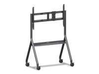 ViewSonic VB-STND-009 - Vogn - for interaktiv flatpanel / LCD-display - slim trolley - stål, polyurethane (PU) wheels - skjermstørrelse: 65-105 - monteringsgrensesnitt: inntil 1000 x 600 mm