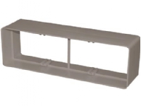 Fresh plastsystem Rekt. nippel/samlestykke 204x60 mm, grå.