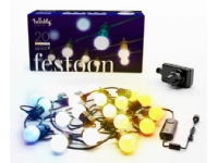 Twinkly Festoon Smart Outdoor Lyskjede med hvitt lys - 10 m.