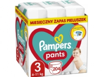 Pampers Bleier Bukser 3, 6-11 kg, 204 stk.