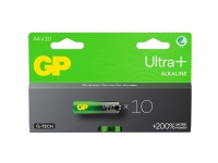 GP Ultra Plus Alkaline AA-batteri 15AUP/LR6 10-pak