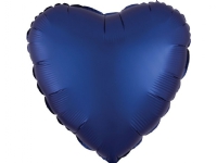 AMSCAN Luster Marineblå hjertefolieballong 43cm løs 9914111-92
