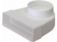 KAN-therm MAICO Supertube/Easipipe 100 bøjning 90° rekt. til rund ø100 mm. Passer til plastkanal 204x60 mm.