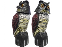 Green>it scarecrow owl with 360° rotating head (1pcs)