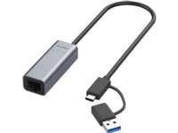 ALLNET USB 3.0 Type-C&A Ethernet Adapter 2.5 Multi-Gigabit LAN ALL-NC-2.5G-USBC/A - Nettverkskort - 1000 Mbps (ALL-NC-2.5G-USBC_A)
