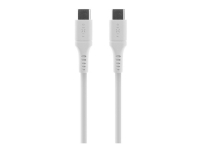 FIXED - USB-kabel - 24 pin USB-C (hann) til 24 pin USB-C (hann) - USB 2.0 - 2 m - USB Power Delivery (60W) - hvit