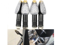 Aptel Dynamic TURN SIGNALS for motorsykler motor 4 stk LED M10 sort ZD59C