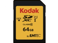 Kodak - Flashminnekort - 64 GB - UHS-I U1 / Class10 - 580x - SDXC UHS-I
