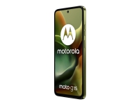 Motorola Moto G15 – 4G smartphone – dual-SIM – RAM 4 GB / Intern hukommelse 128 GB – microSD slot – LCD-skærm – 6.72 – 2400 x 1080 pixels (60 Hz) – 2x bagkameraer 50 MP, 5 MP – front camera 8 MP – iguana green