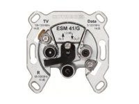 KATHREIN ESM 41/G – Strömuttag – försänkt montering – F-kontakt IEC-kontakt x2