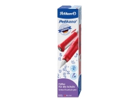 Pelikan 824460, Rød, Fyllesystem med patron, Blå, Rustfritt stål, Medium, Høyrehendt