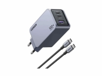 Produktfoto för Ugreen Nexode Pro EU 3-Port GaN PD Fast Charger With USB-C Cable, inomhus, AC, Svart, Grå