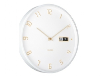 Produktfoto för Karlsson Data Flip Wall Clock Väggklocka KA5953WH - Unisex - 30 cm - Quartz