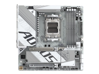 AORUS B850M ELITE WIFI6E ICE - Hovedkort - micro ATX - Socket AM5 - AMD B850 Chipset - USB-C 3.2 Gen 2x2, USB-C 3.2 Gen2, USB 3.2 Gen 1, USB 3.2 Gen 2 - Bluetooth, 2.5 Gigabit LAN, Wi-Fi 6E - innbygd grafikk (CPU kreves) - HD-lyd (8-kanalers)