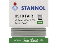 Stannol HS10-Fair Loddetin Spole Sn99.3Cu0.7 5 g 1 mm