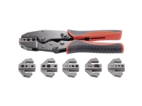 TOOLCRAFT PZ-505 818645 Krympetang 7 dele Koaksial stikforbindelse BNC, TNC, LWL-stik RG6, RG8, RG11, RG58, RG59, RG62, RG174, RG179, RG213, RG8218